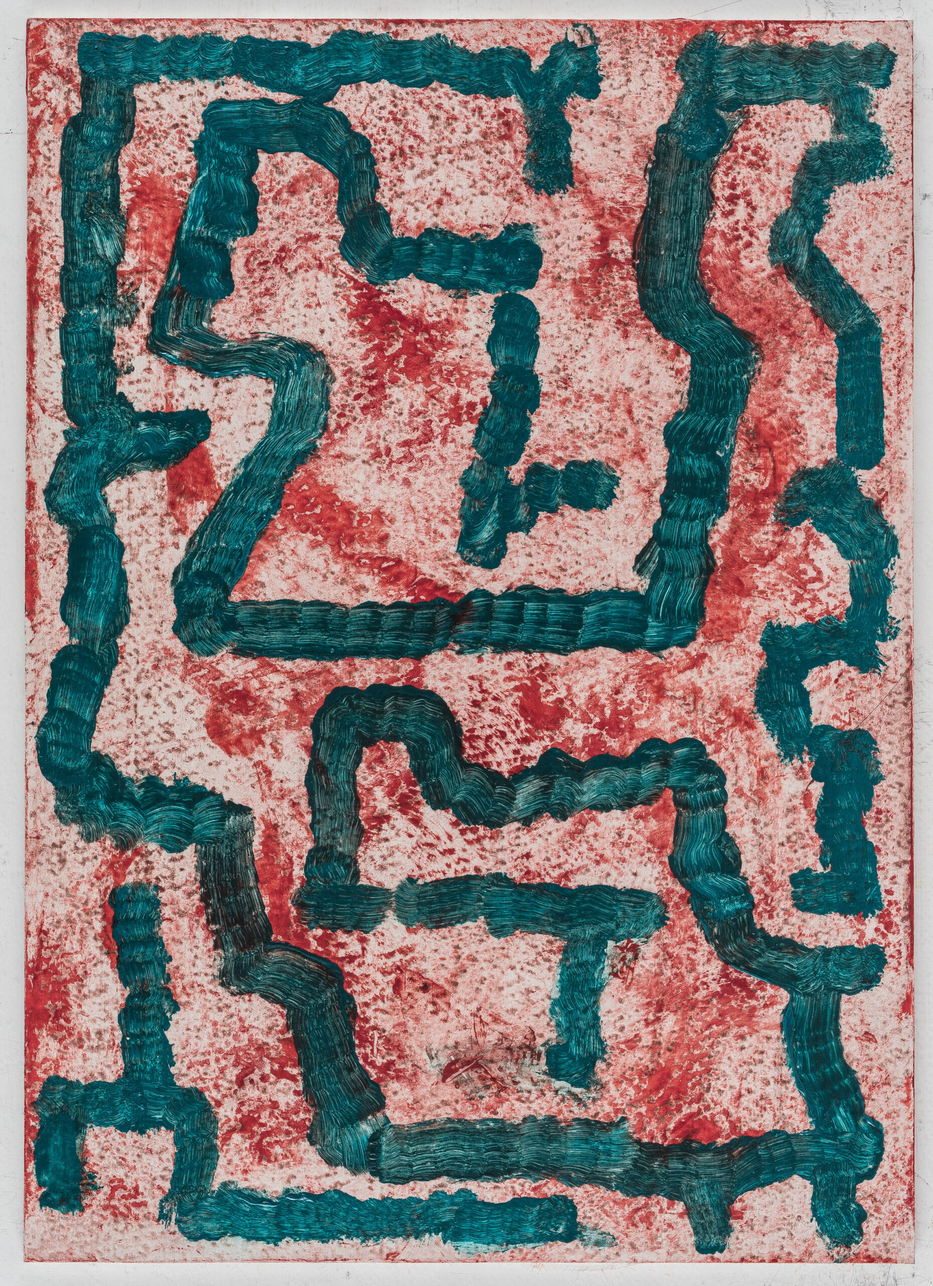 Kunst Reinickendorf - PF 23-061, Spur, Öl auf Papier auf Aluminium, 28x20cm, 2023