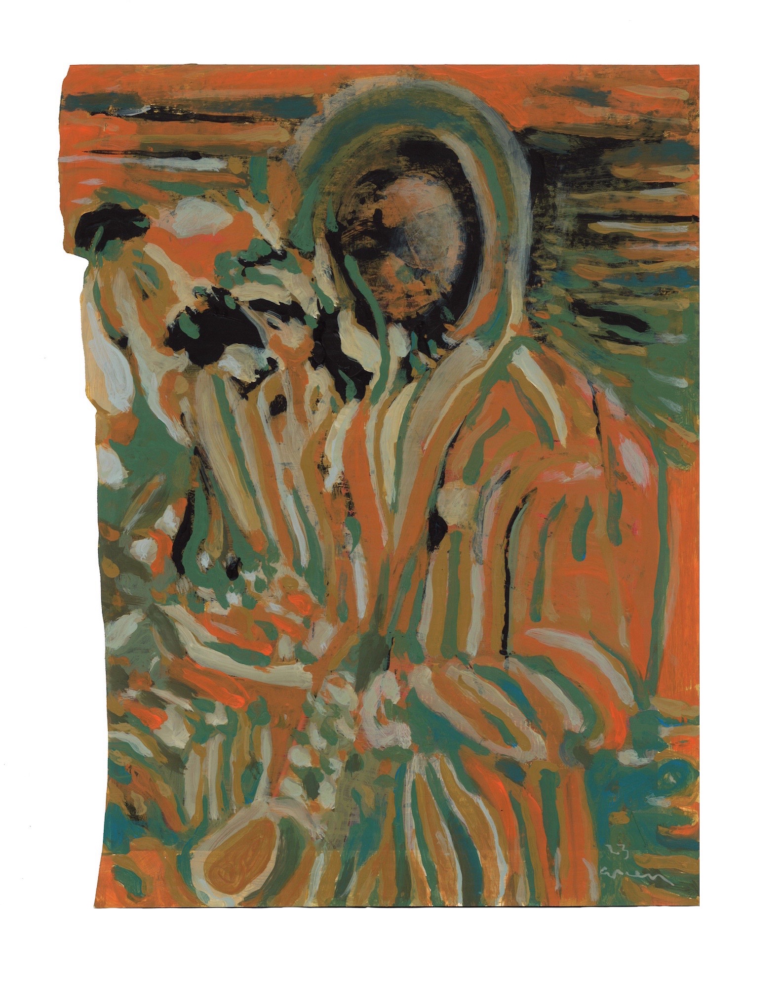 Kunst Reinickendorf - Ohne Titel, Acryl auf Papier, 30x36cm 2023