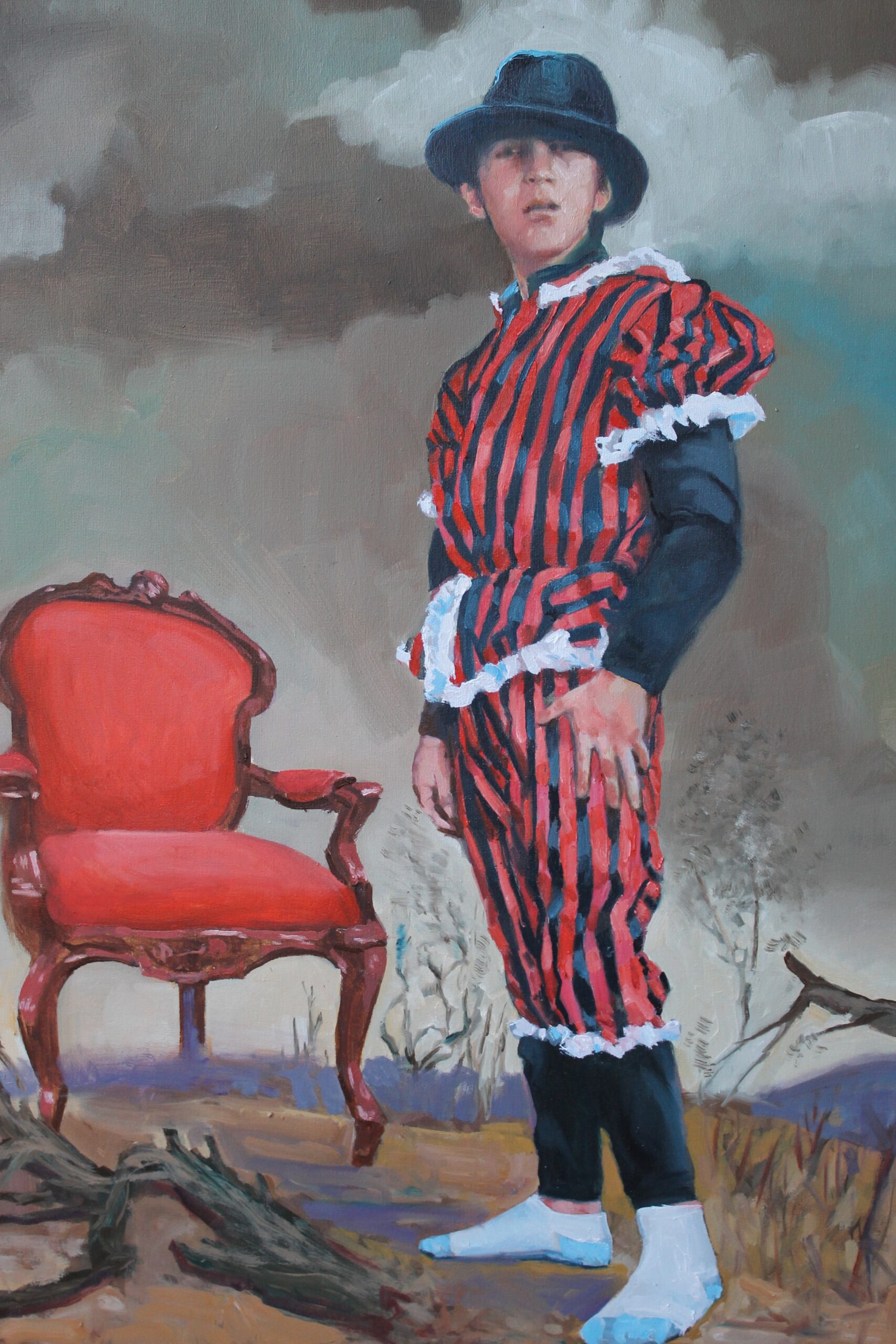 Kunst Reinickendorf - Ahmad Sharaa, Es lebe der Einzige, aus der Werkreihe Die Vogelscheuche, Foto Ahmad Sharaa