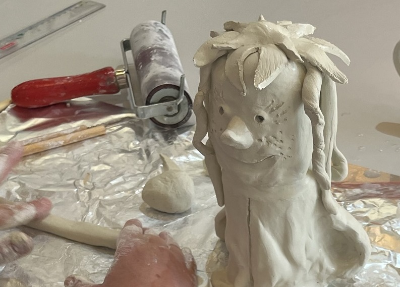 Kunst Reinickendorf - Werk entstand während eines Kurses, Foto Stefanie Erdenberger