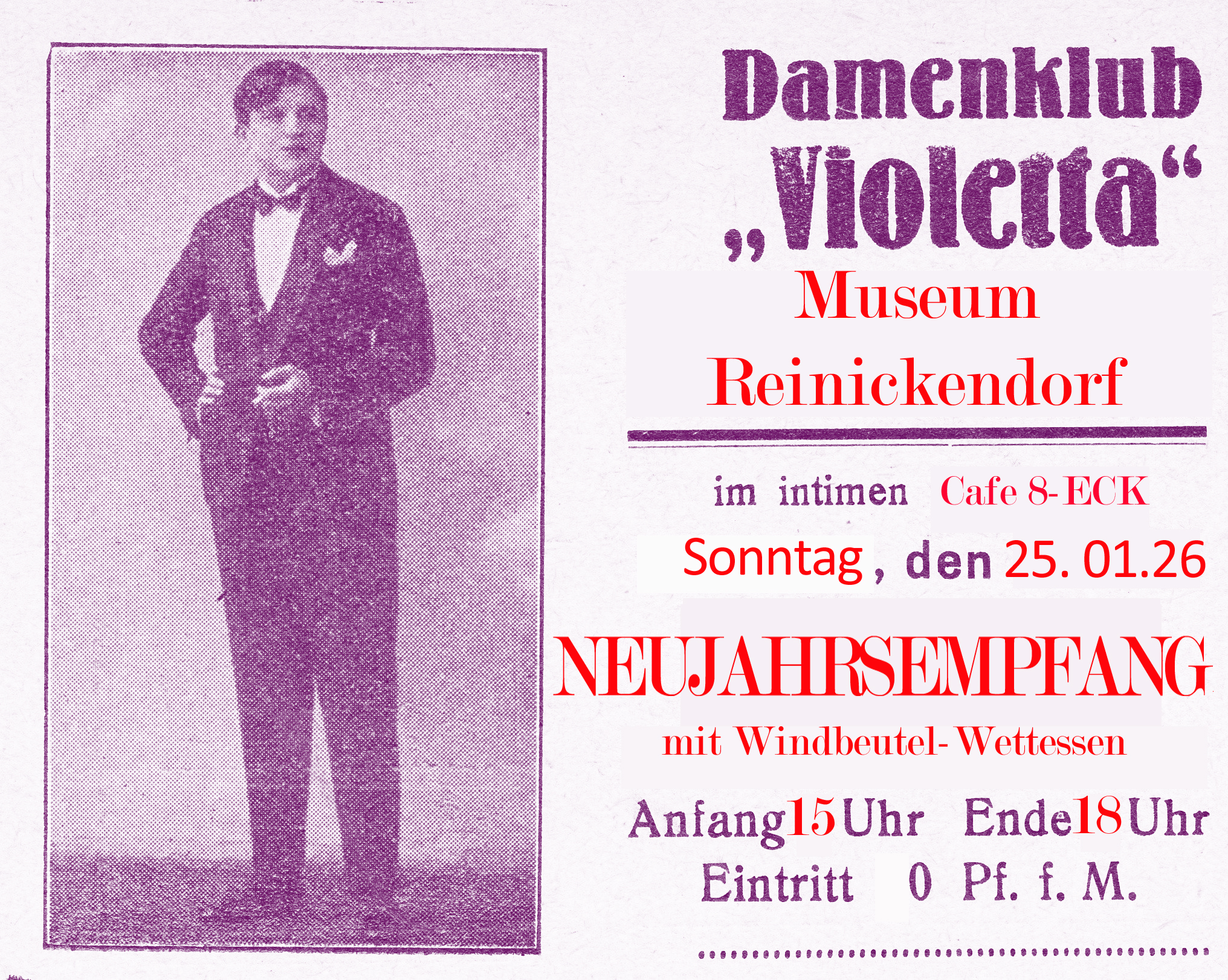 Kunst Reinickendorf - Lila Nächte Café Achteck