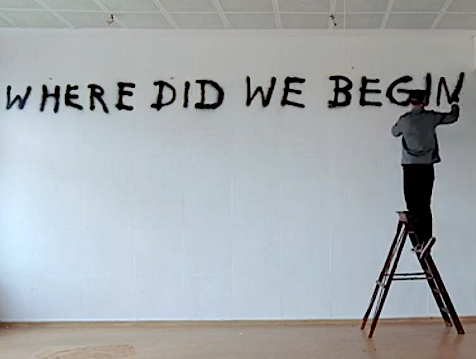 Kunst Reinickendorf - Monty Richthofen, WHAT WAS NEVER SAID WAS ALWAYS TRUE, 2026, Wandfarbe, Maße variabel © Monty Richthofen